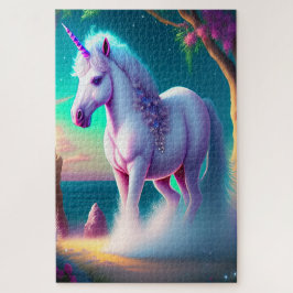 Puzzle Unicornio en arte forestal