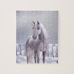 Puzzle Unicornio en la Nieve