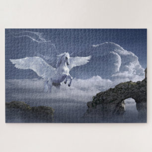 Puzzle Unicornio en vuelo