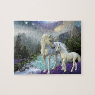 Puzzle Unicornio Fantástico y Potro Místico