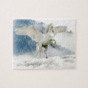 Puzzle Unicornio mágico bailando en las nubes