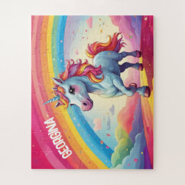 Puzzle Unicornio mágico personalizado
