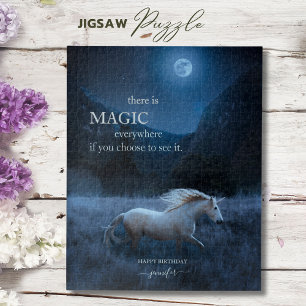 Puzzle Unicornio mágico personalizado