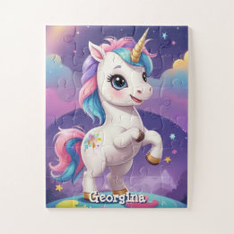 Puzzle Unicornio personalizado con nombre