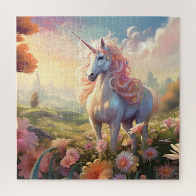 Puzzle Unicornio Rosa (Vertical)