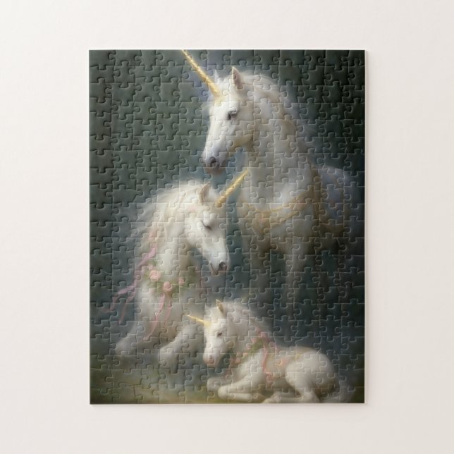 Puzzle Unicornios bebé recién nacido (Vertical)
