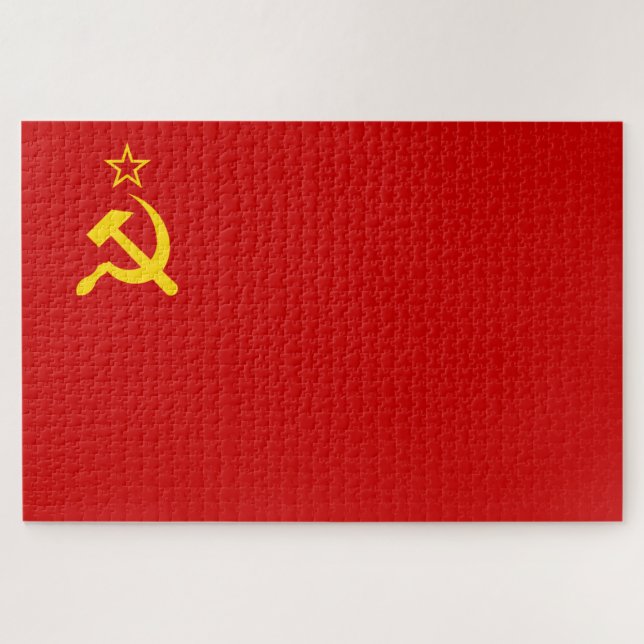 Puzzle Unión Soviética (URSS) (Martillo y esquisto comuni (Horizontal)