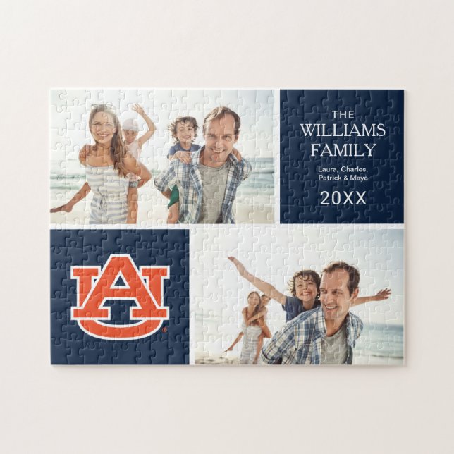Puzzle Universidad Auburn | Logo de Auburn UA (Horizontal)