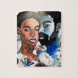 Puzzle Uno: Amor negro de pareja afroamericana