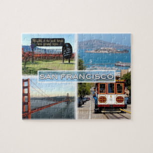 Puzzle US San Francisco - Puente Golden Gate en el Valle