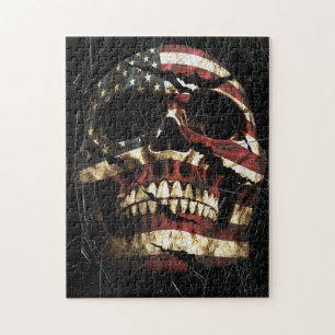 Puzzle USA Skull Patriot