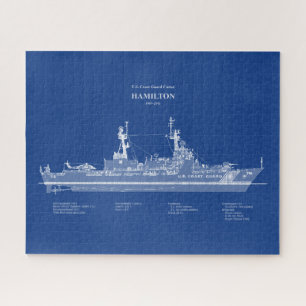 Puzzle USCG Cutter Hamilton whec-715 - ABD