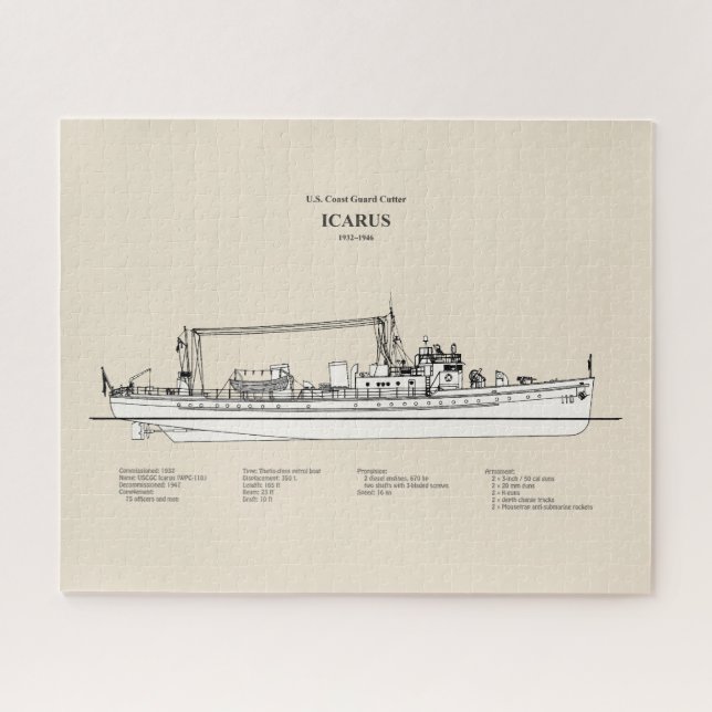 Puzzle USCG Cutter Icarus wpc-110 - SBD (Horizontal)