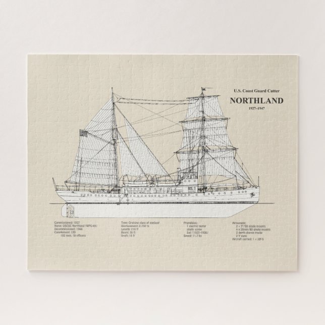 Puzzle USCG Cutter Northland wpg-49 - SBD (Horizontal)