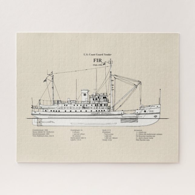Puzzle USCG Tender Fir wlm-212 - SBD (Horizontal)