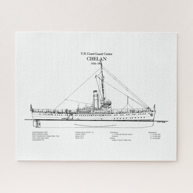 Puzzle USCGC Chelan - SBD (Horizontal)