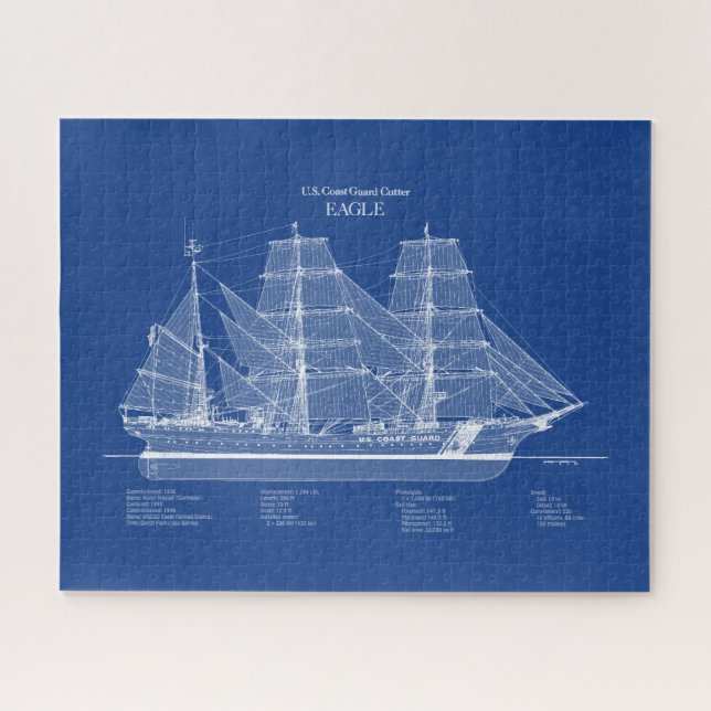 Puzzle USCGC Eagle wix-327 - ABD (Horizontal)