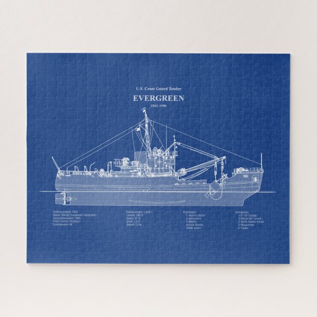 Puzzle USCGT Evergreen wlb-295 - ABD (Horizontal)