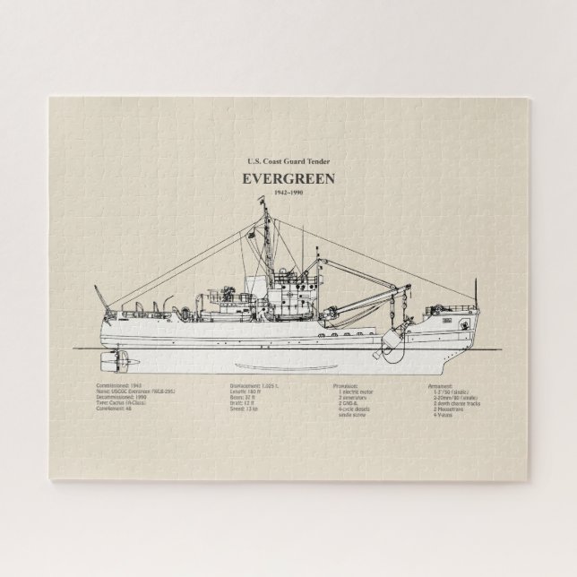 Puzzle USCGT Evergreen wlb-295 - SBD (Horizontal)