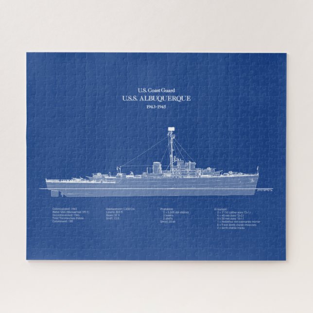 Puzzle USS USS Albuquerque PF-7 - ABD (Horizontal)