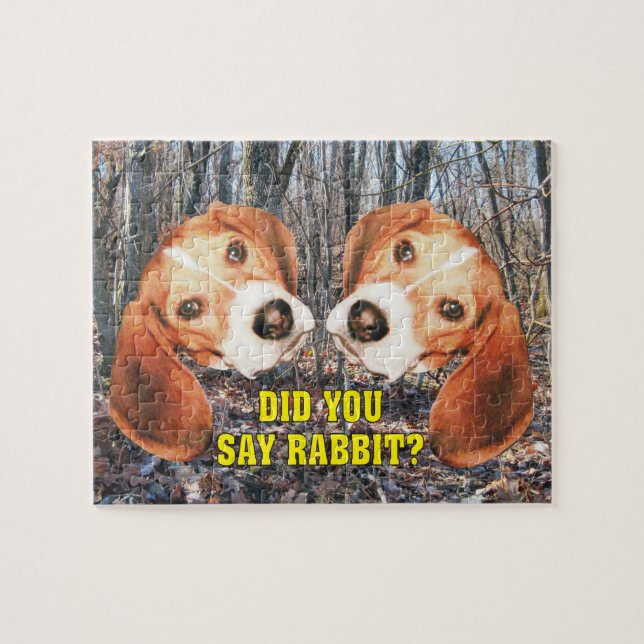 Puzzle ¿Usted dijo el conejo? Beagle (Horizontal)