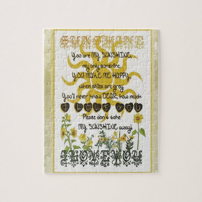 Puzzle Usted es mi sol (Vertical)