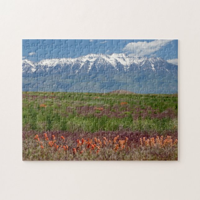 Puzzle Utah, EE. UU. El monte Timpanogos se eleva sobre (Horizontal)
