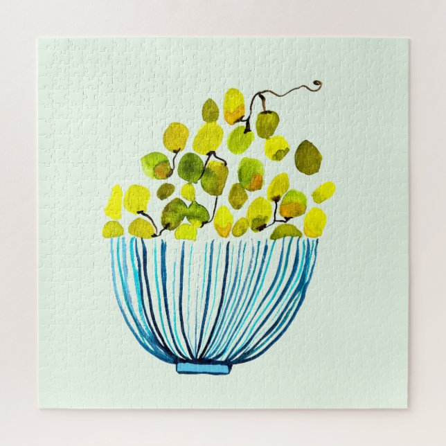 Puzzle uvas acuarelas (Vertical)