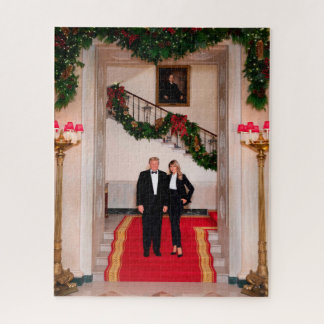 Puzzle V2 Navidades Presidente Donald Trump, Melania