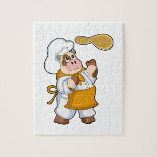 Puzzle Vaca cocinada con tos