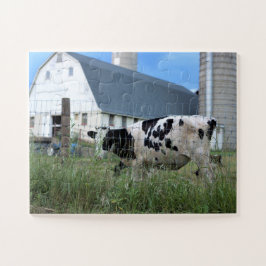 Puzzle Vaca con grano