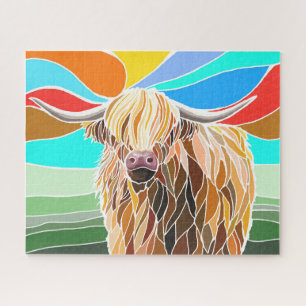 Puzzle Vaca Highland