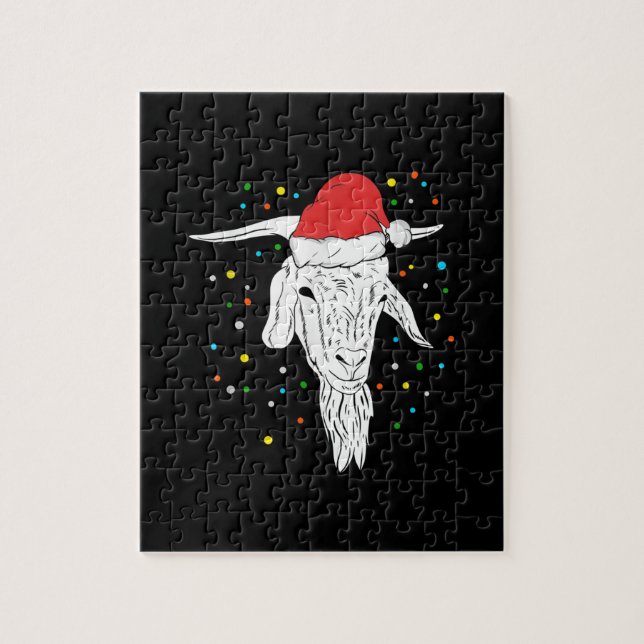 Puzzle Vacaciones de los Navidades de Goat Lover (Vertical)