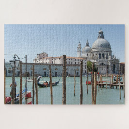 Puzzle Vacaciones en el paisaje de Venecia con gondola