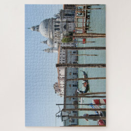 Puzzle Vacaciones en el paisaje de Venecia con gondola
