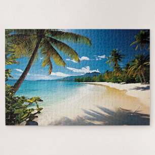 Puzzle Vacaciones en Playa Tropical