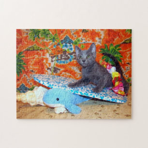 Puzzle Vacaciones hawaianas en Catiana - surfista - rompe
