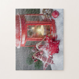 Puzzle Vacaciones rusas de Navidades de invierno con niev