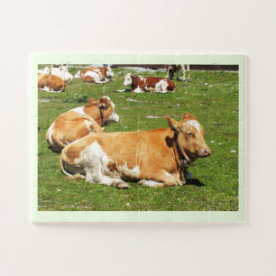 Puzzle Vacas alpinas