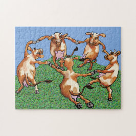 Puzzle Vacas bailando de Mootisse