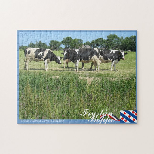 Puzzle Vacas de Holstein del Frisian de Fryslân Boppe en (Horizontal)