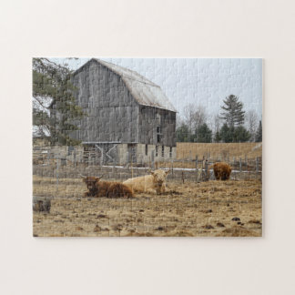 Puzzle Vacas de la región montañosa