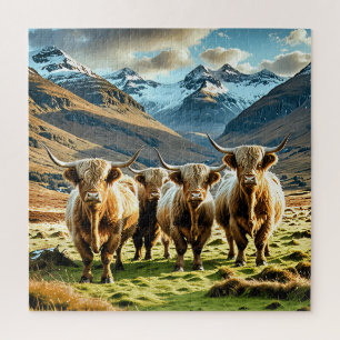 Puzzle Vacas de las tierras altas,