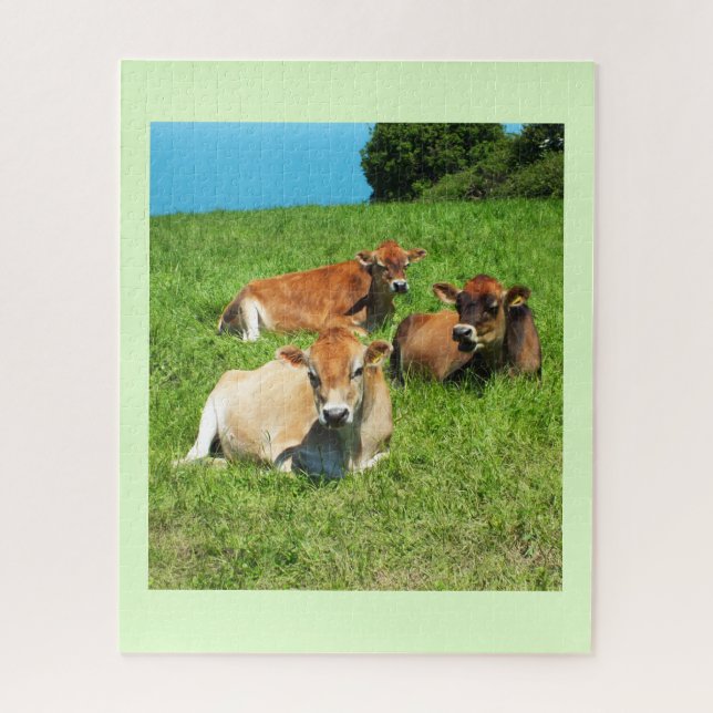 Puzzle Vacas del jersey (Vertical)
