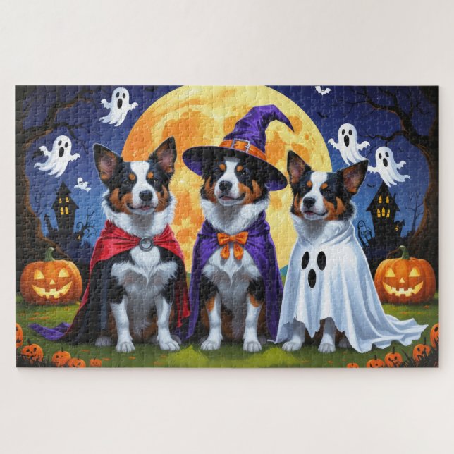 Puzzle Vacuna australiana de perros de ganado calabaza Ha (Horizontal)