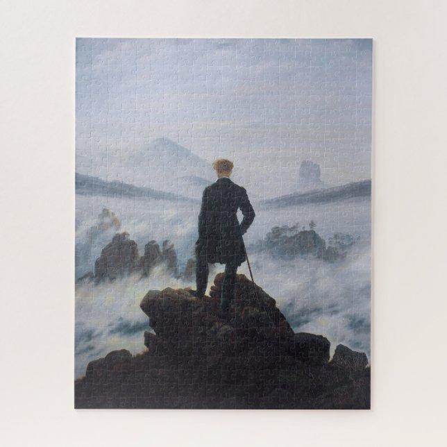 Puzzle Vagador por encima del mar de niebla (Vertical)