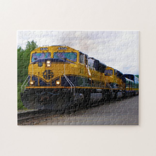 Puzzle Vagón ferroviario de Alaska. (Horizontal)