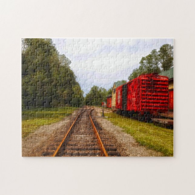 Puzzle Vagones de mercancías Goodspeed. (Horizontal)