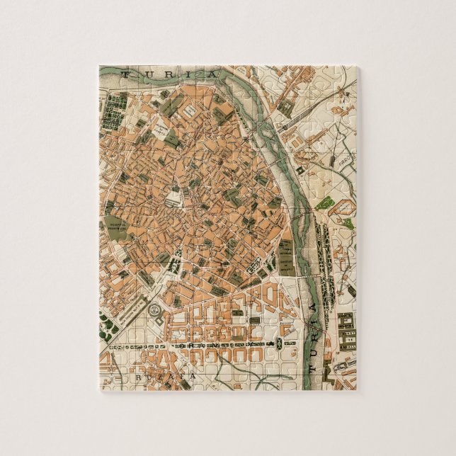 Puzzle Valencia España 1904 (Vertical)