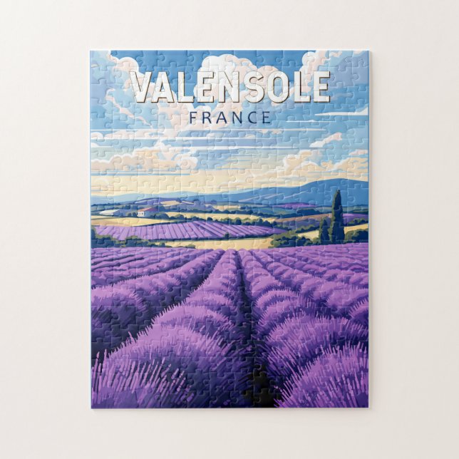 Puzzle Valensole Francia Viajes arte Vintage (Vertical)